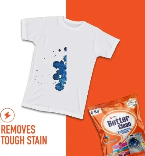 Powerwash Detergent Powder | Quick Dissolution | Remove Tough Dried Strains view 2