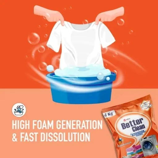 Powerwash Detergent Powder | Quick Dissolution | Remove Tough Dried Strains view 4