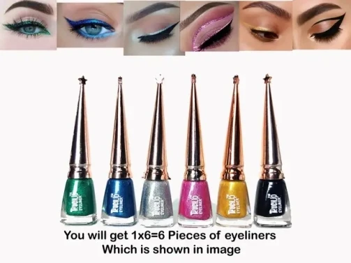 Touchup Waterproof Glitter Liquid Eyeliner Set (Glitter Golden, Glitter) view 4