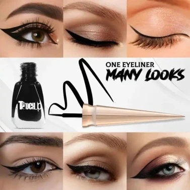 Touchup Waterproof Glitter Liquid Eyeliner Set (Glitter Golden, Glitter) view 5