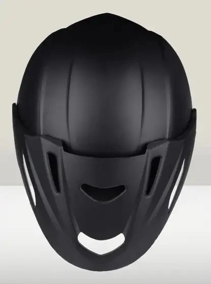 HALF FACE NANO CAP PAINT ISI APPROVED Motorbike Helmet (BLACK) view 2