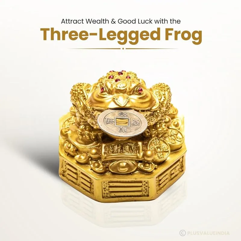 Ahina“Feng Shui Three Legged Frog for Wealth and Prosperity,Feng Shui Money Frog, Lucky Money Toad Decorations,Ideal for Attracting Wealth. view 3