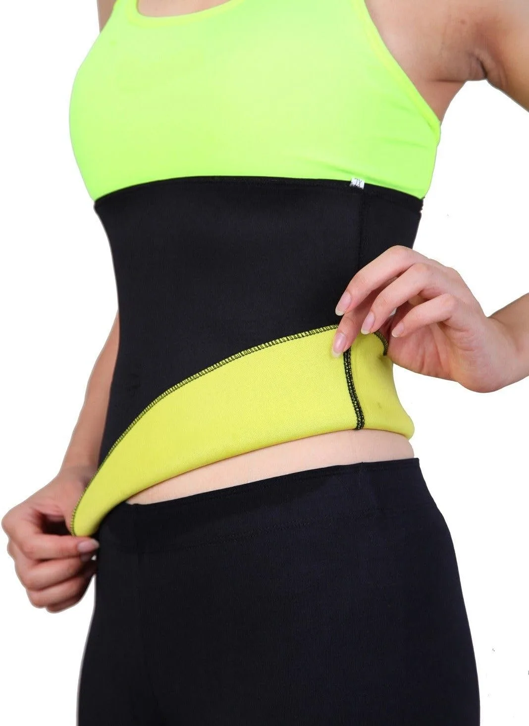 Ahina Sweat Shaper Belt Hot Slimming Belt Trainer Shaper Workout Sauna Suit Weight Loss Cincher view 3