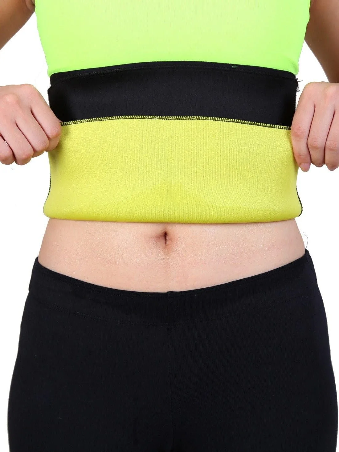 Ahina Sweat Shaper Belt Hot Slimming Belt Trainer Shaper Workout Sauna Suit Weight Loss Cincher view 6