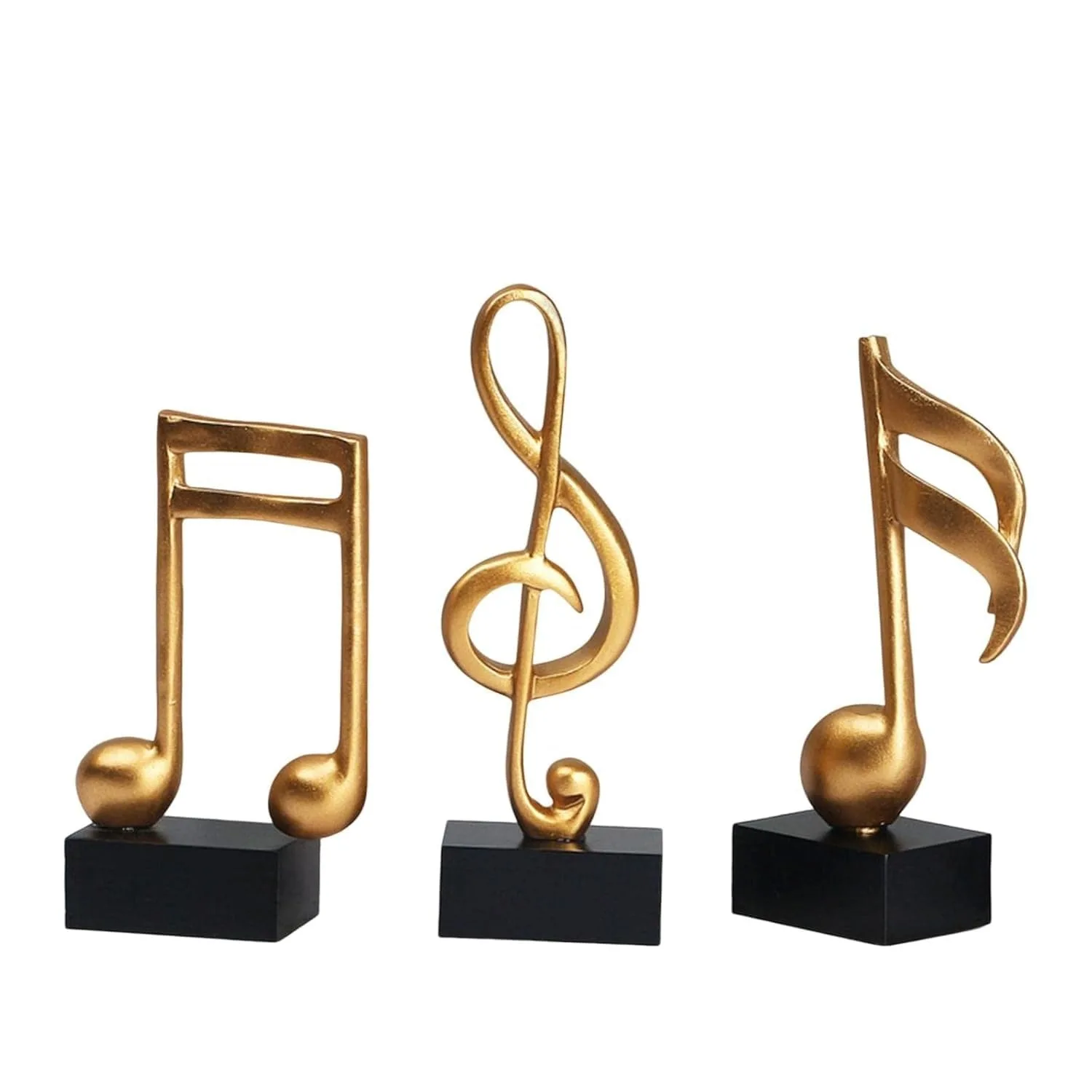 Golden Music Note Showpiece Set of 3 view 3
