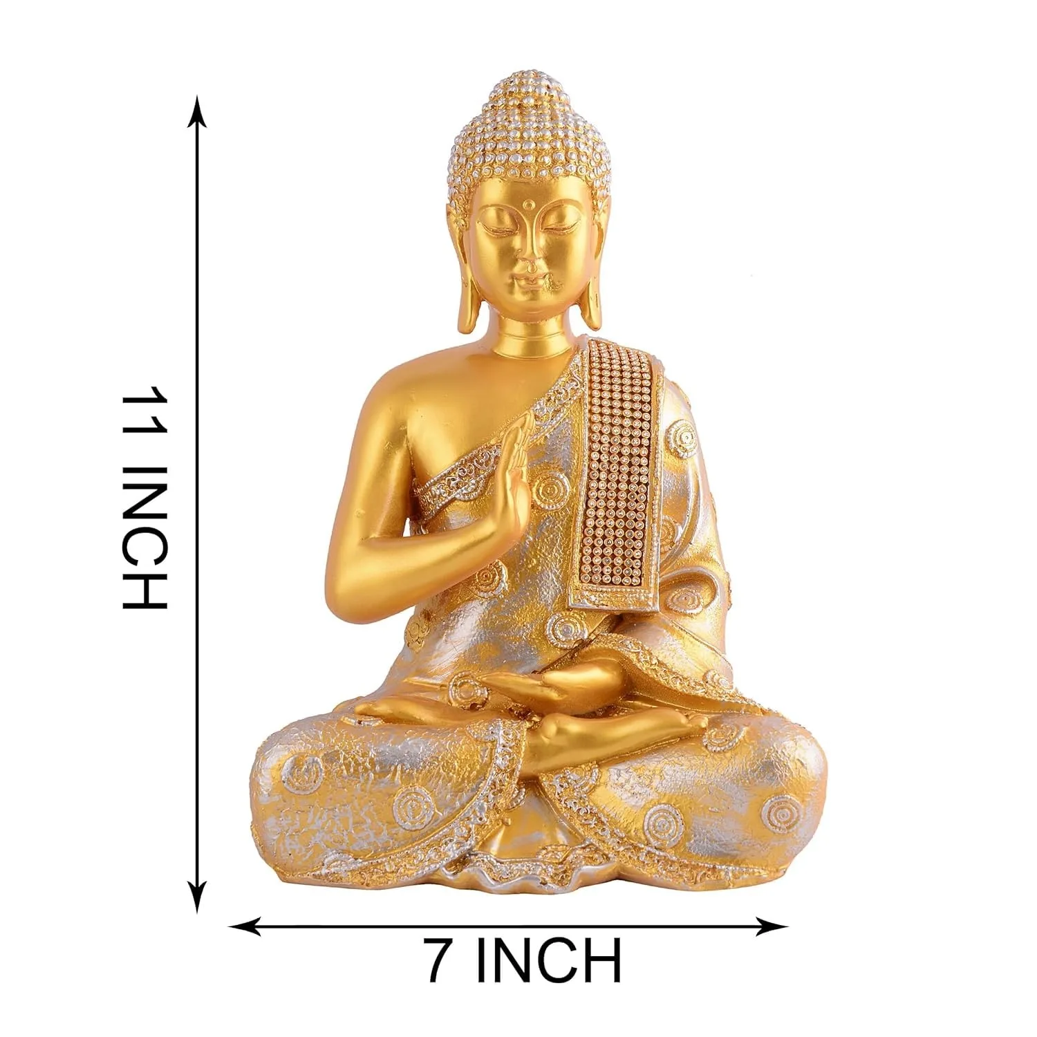 Golden Buddha Statue view 2