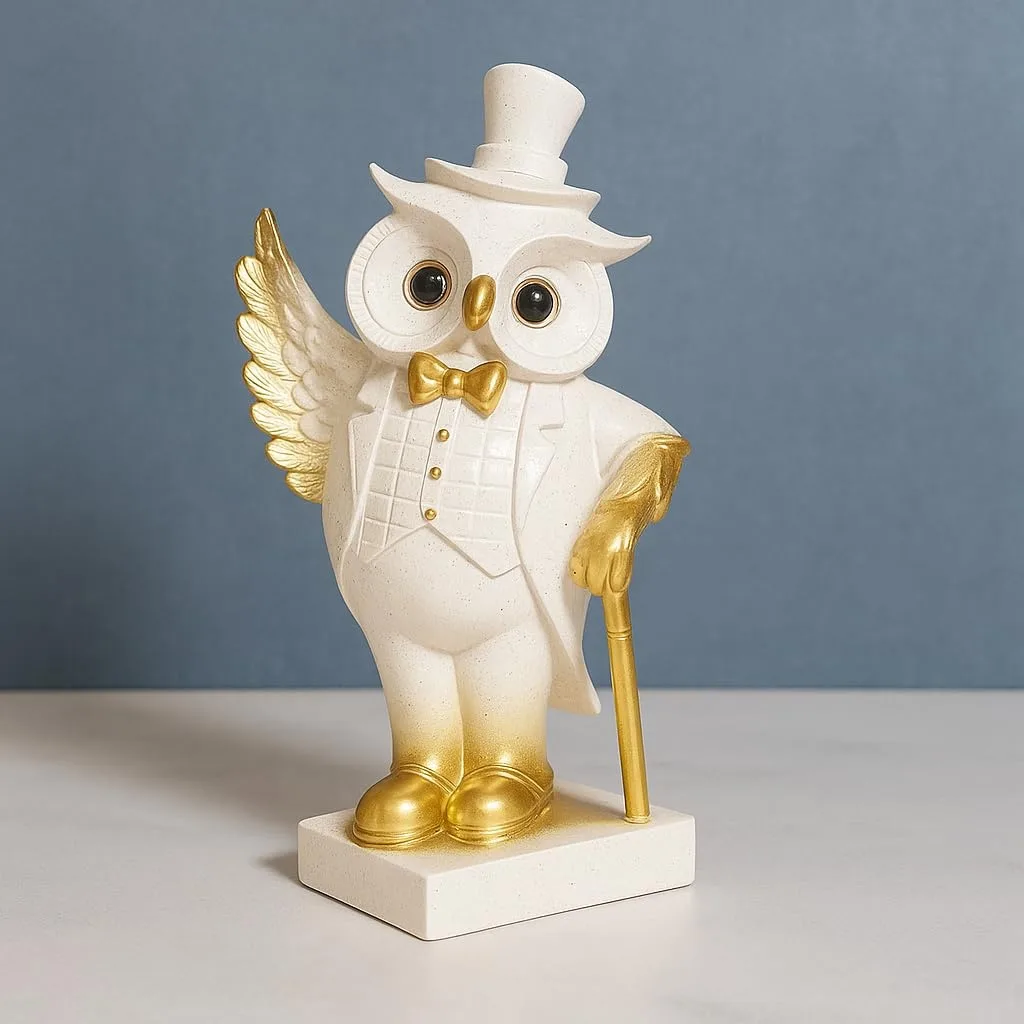 Royal Owl Showpiece for Home Decor view 3