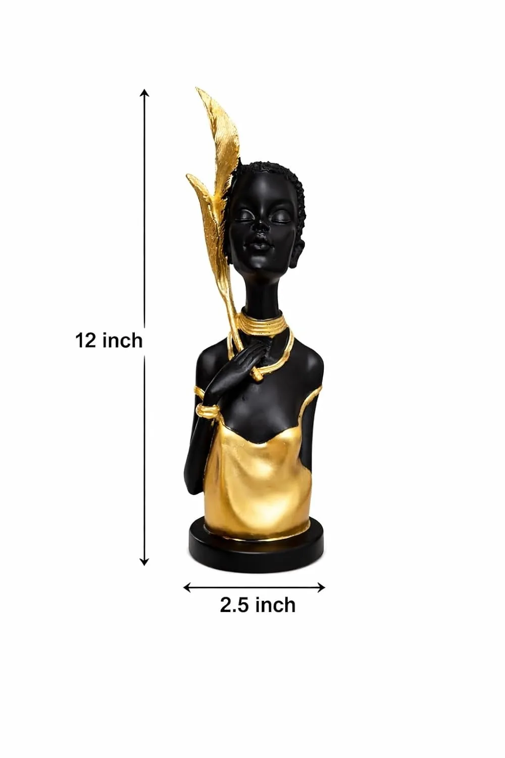 Modern African Lady Statue Showpiece view 2