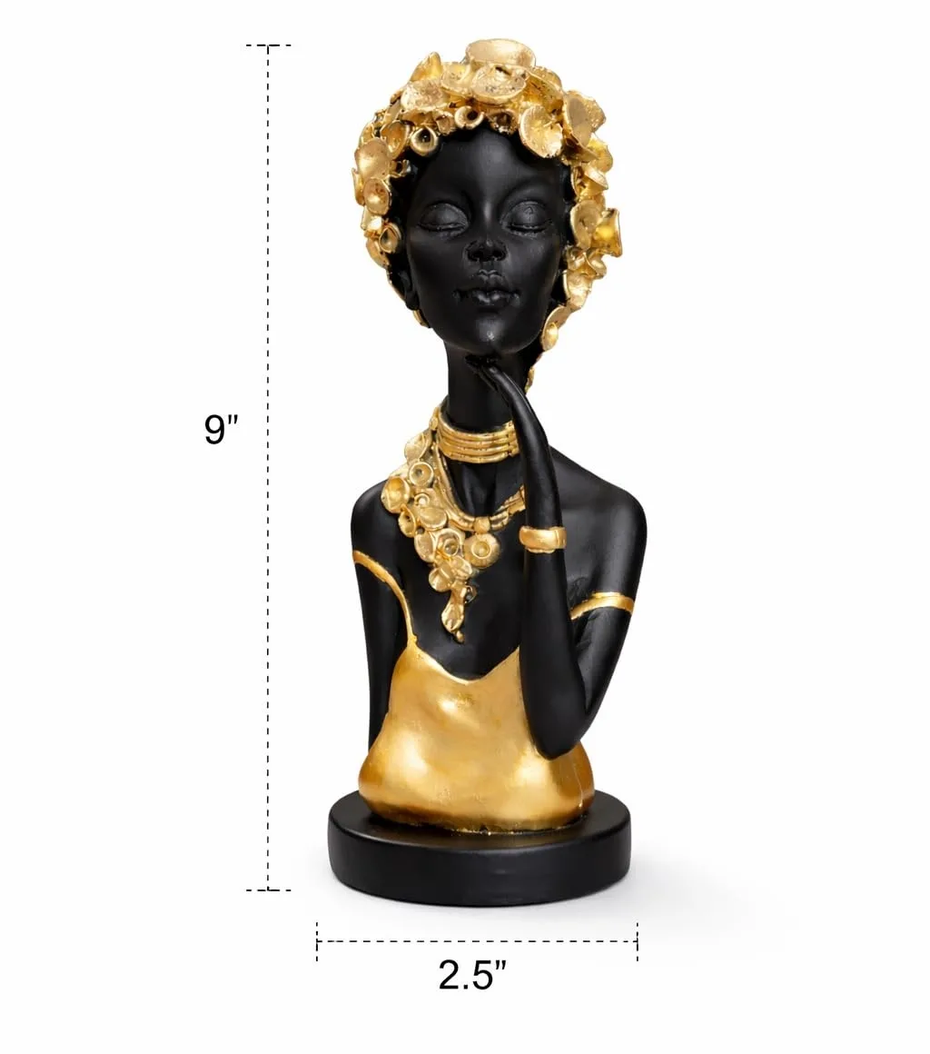 Elegant African Lady Showpiece Statue view 2
