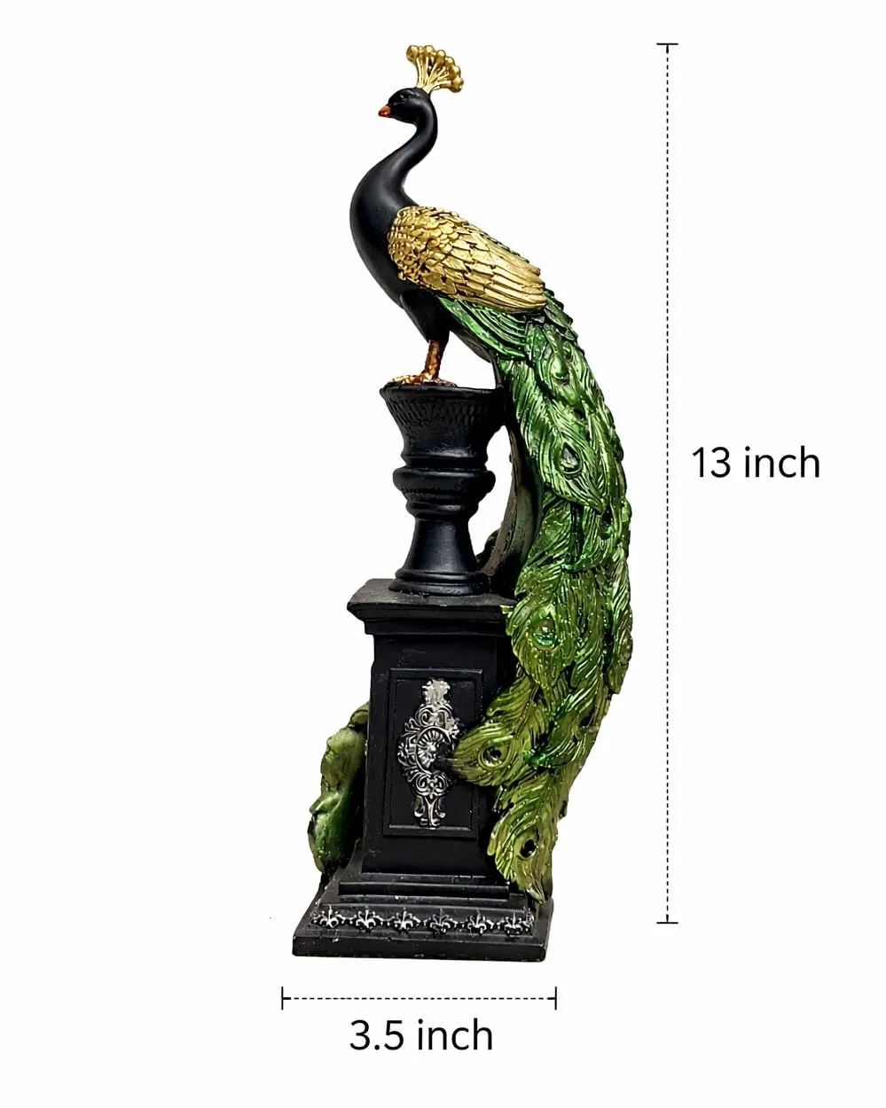 Luxury Peacock Decorative Bowl Showpiece for Home Decor view 2