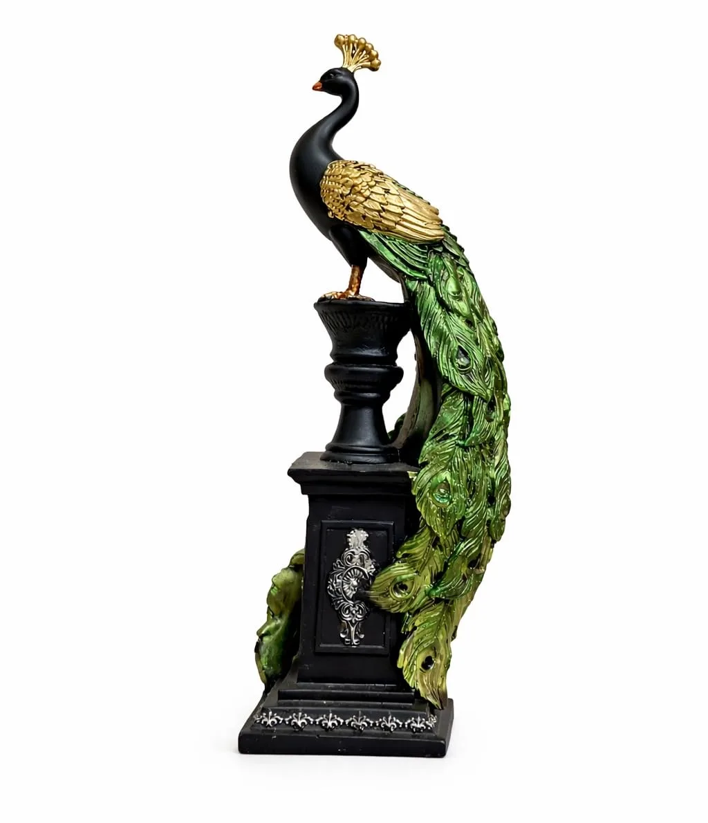 Luxury Peacock Decorative Bowl Showpiece for Home Decor view 3