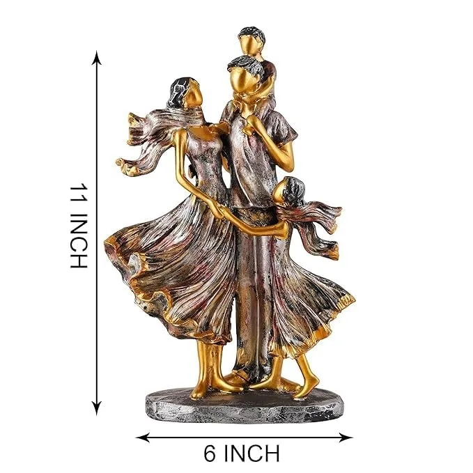 Luxury Family Statue Showpiece for Home Decor view 3