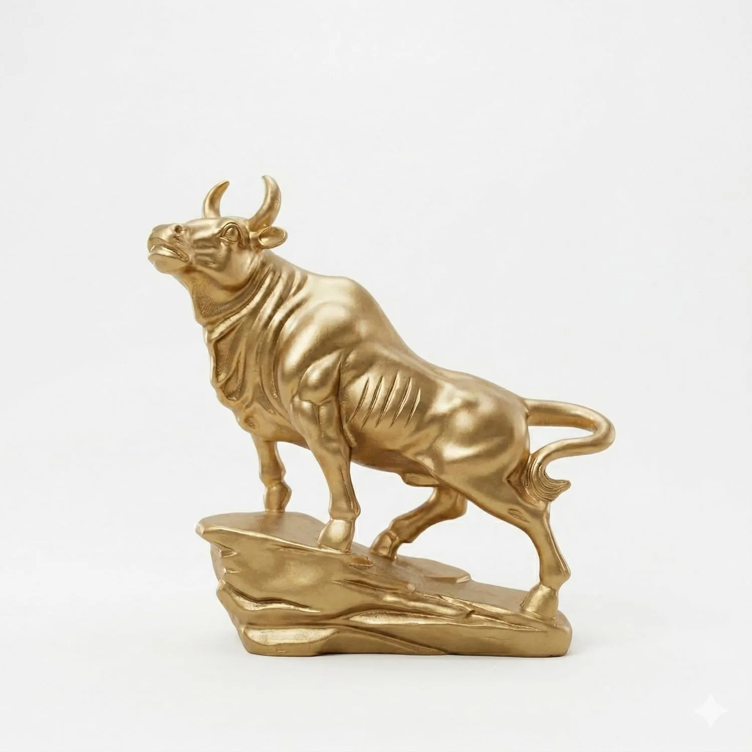 Golden Bull Statue Showpiece view 3