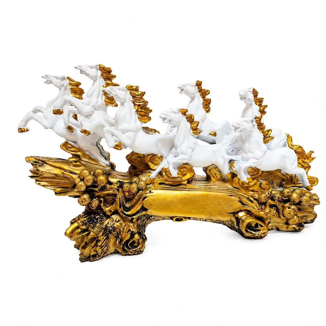 Luxury 7 Running Horse Statue Showpiece view 3