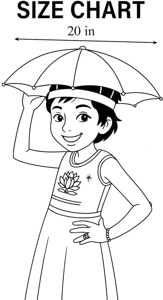 Ahina Compact Folding Umbrella Hat – Portable Hands-Free Protection Gear view 5