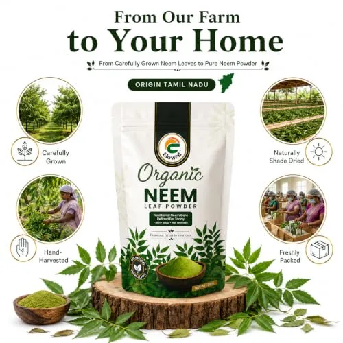 Elowell Neem Powder 200 g | 100% Pure Neem Leaf Powder | For Face Pack, Skin Care, Hair Care and Ayurvedic Use view 7