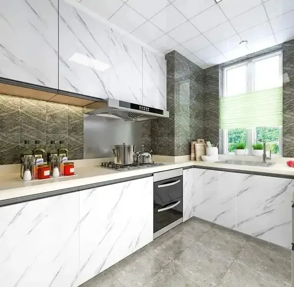 Self Adhesive 100 cm Wall Sticker (Glossy Marble Wallpaper) view 4