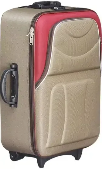 Small Cabin Luggage (55 cm) 2 Wheels - Brown Maroon (Single Piece) view 2