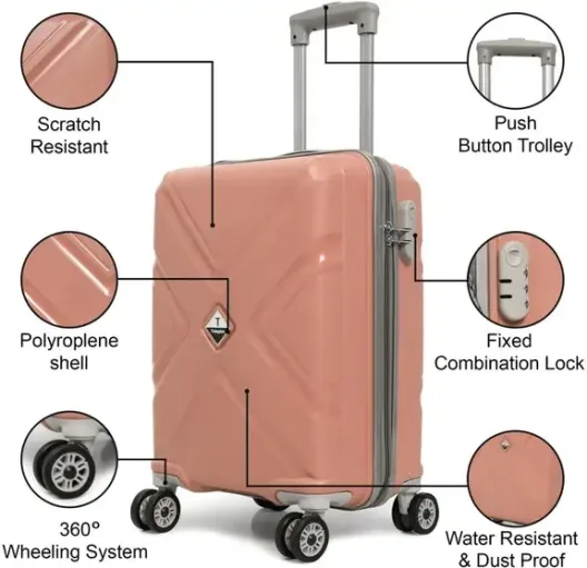 Small Cabin Luggage 4 Wheels Trolley Bag view 2