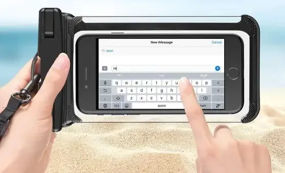 All Smart Phone Waterproof Plastic Pouch (Black) view 2