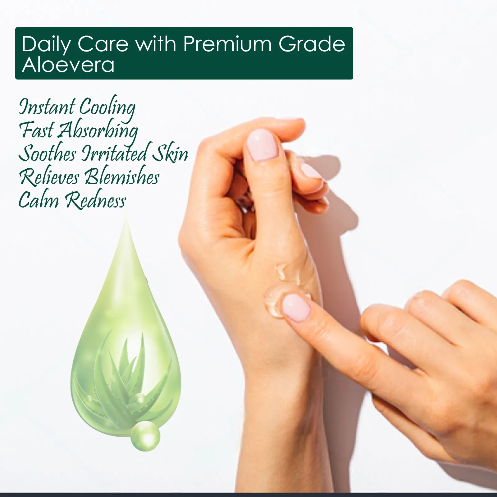 Pink Root Aloevera Gel 100ml, For Repairing & Soothing Skin | Contains Aloe Vera & Vitamin E for Skin view 2