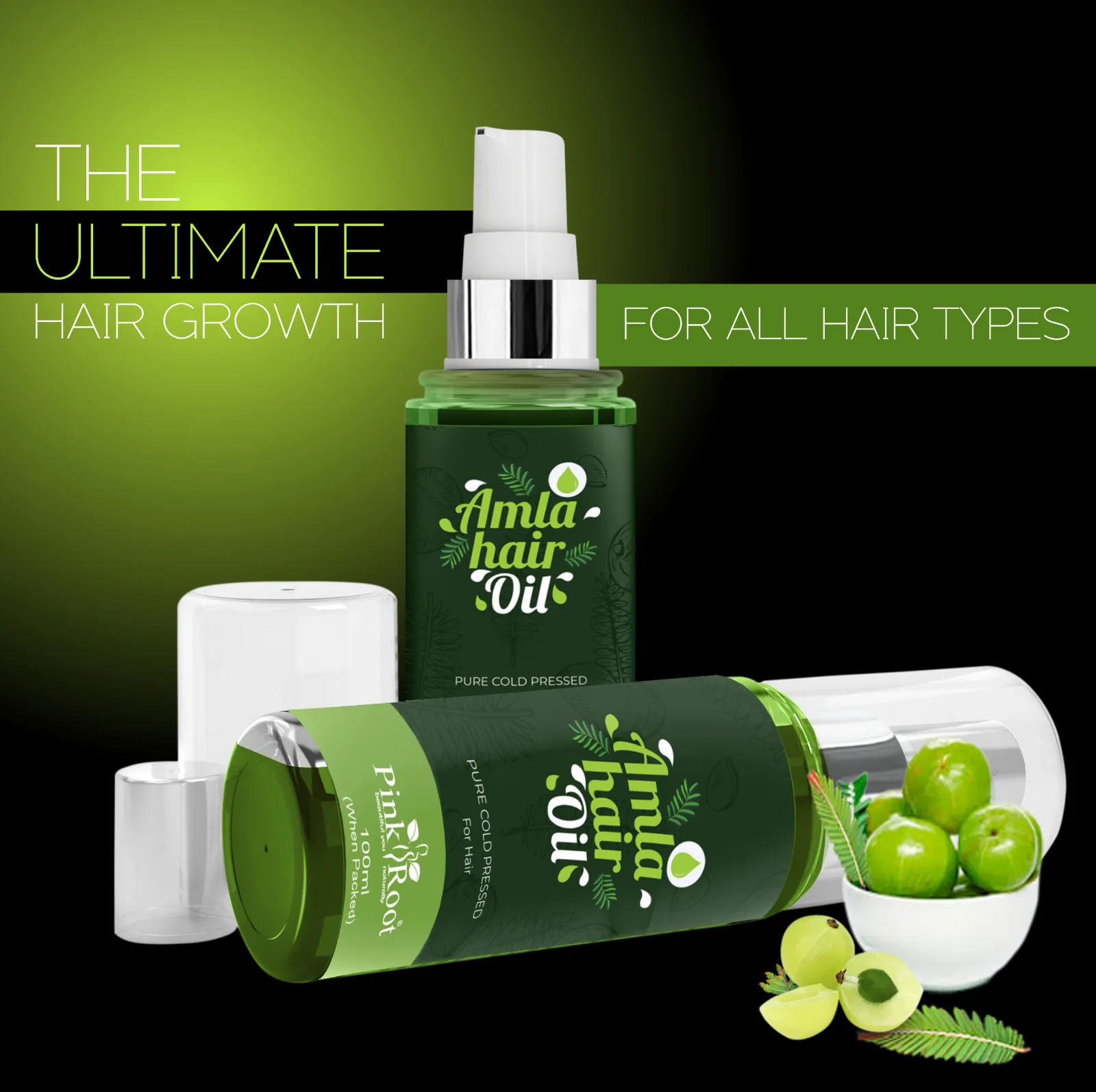 Pink Root Amla Oil 100ml, For Stronger & Healthy Looking Hair Oil (100 ml) view 3