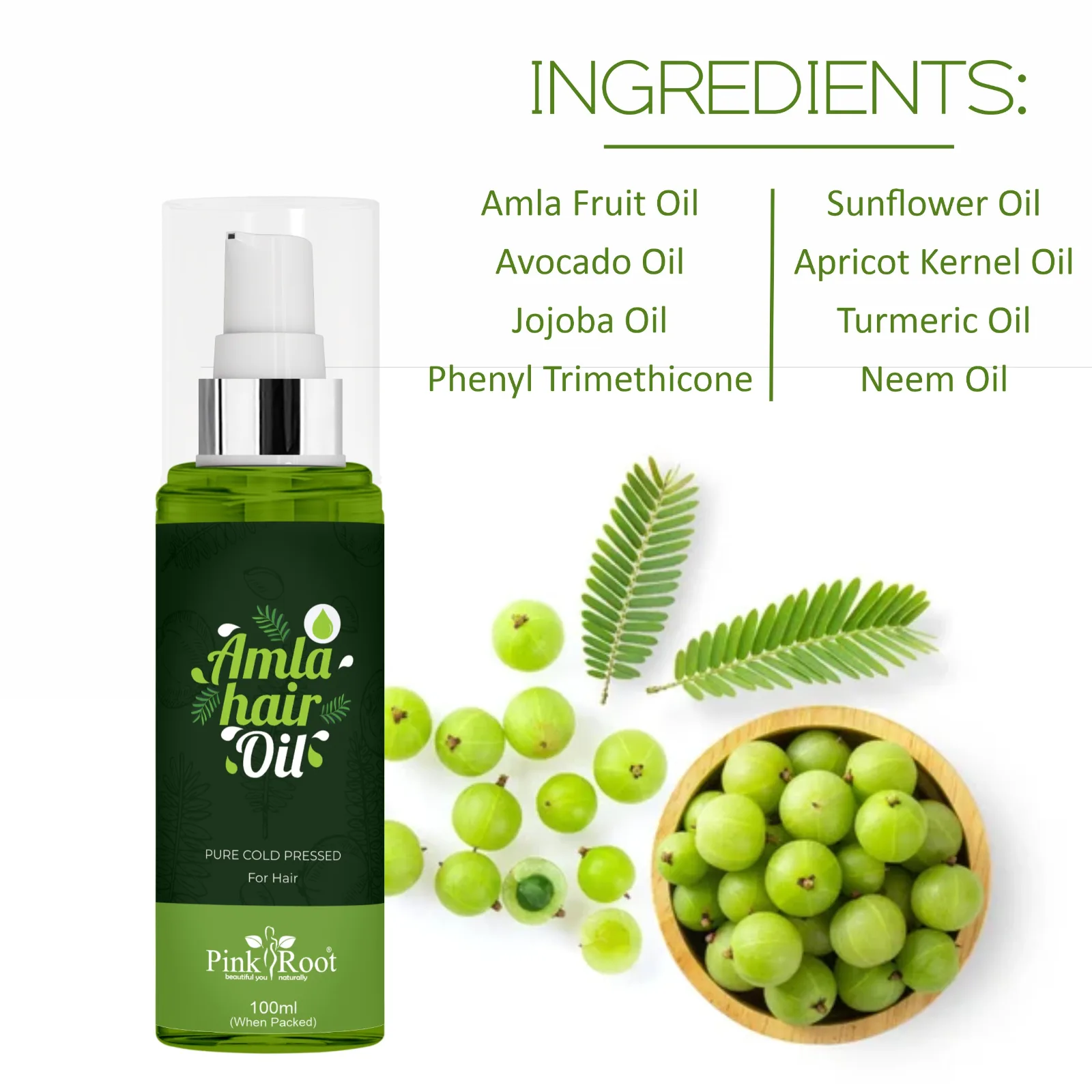 Pink Root Amla Oil 100ml, For Stronger & Healthy Looking Hair Oil (100 ml) view 4