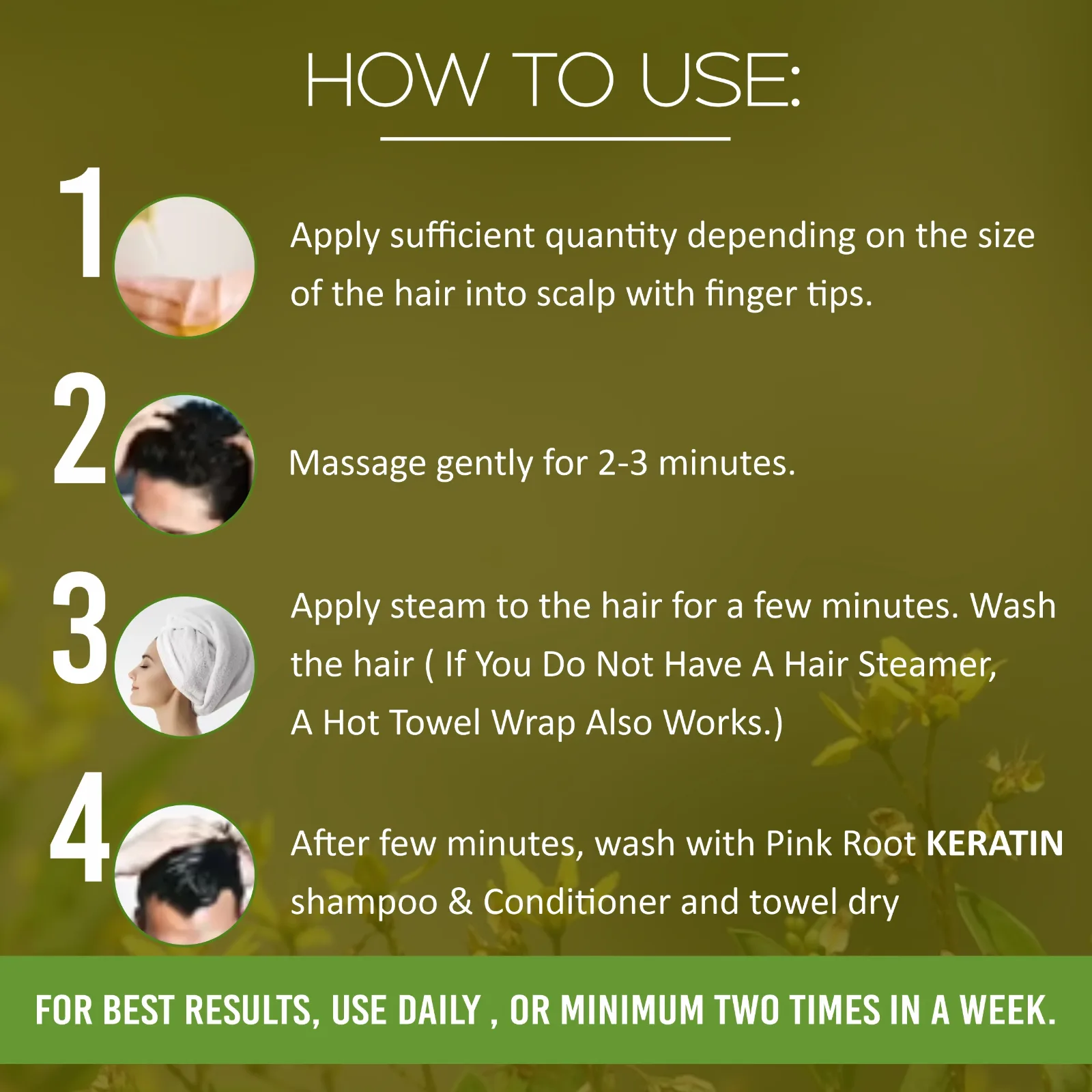 Pink Root Bhringraj Oil 100ml - Controls hair fall, Fights Dandruff, Ayurvedic Nourishment for Hair Regrowth view 4