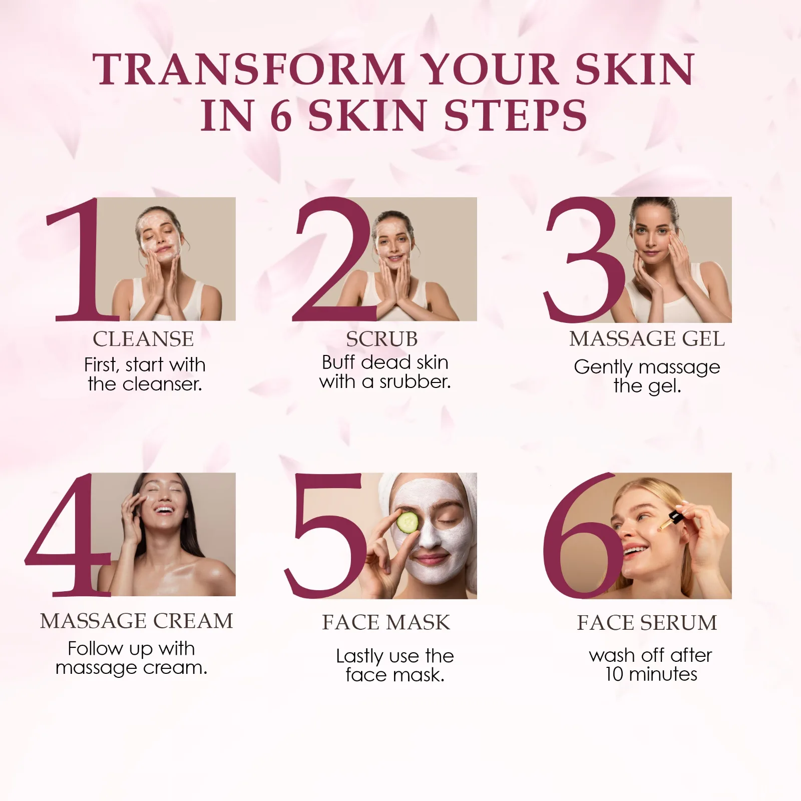 Pink Root Bridal Rose Facial Kit for Women | Glowing & Shining Skin | Enhances Natural Glow | Suitable for All Skin view 5
