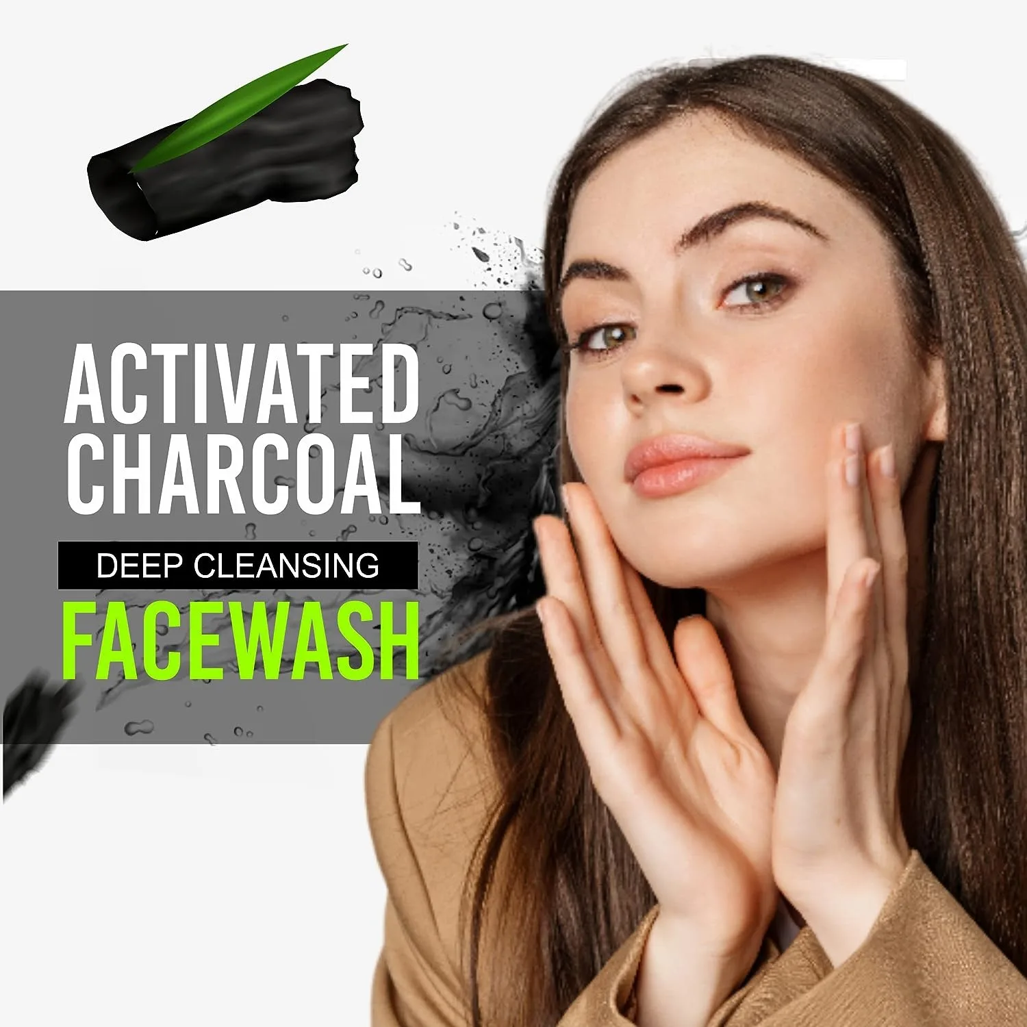 Pink Root Activated Charcoal Deep Cleansing  100ml with Activated Charcoal & Tea Tree Oil Beads - Removes Pollutants & Dirt - No Parabens, Sulphate, Silicones & Color - view 3