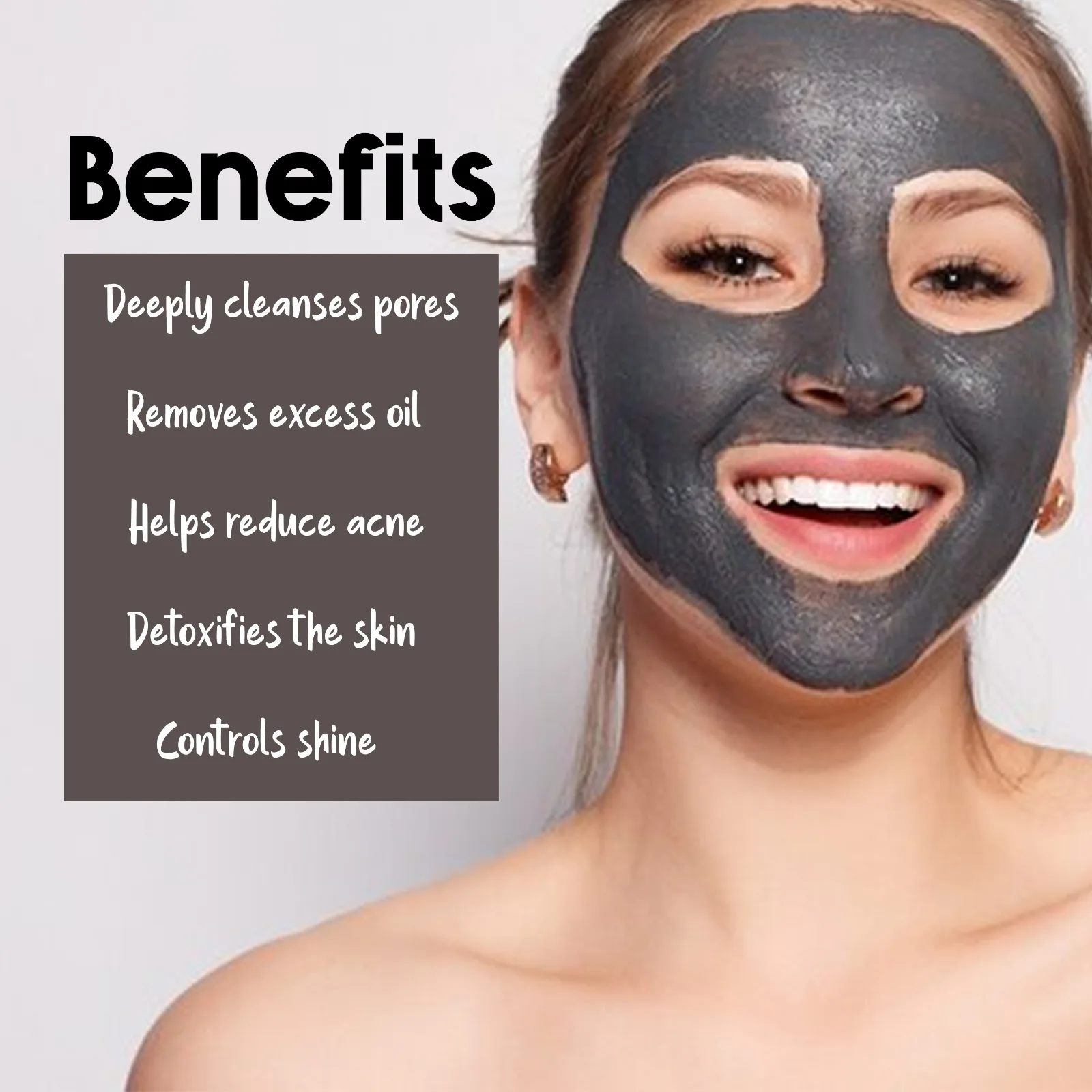 Pink Root Charcoal Mask Smooths Purify Moisturises (100 ml) | Face Pack for DeTan & Blackhead Removal, Anti-Pollution Face Mask view 2