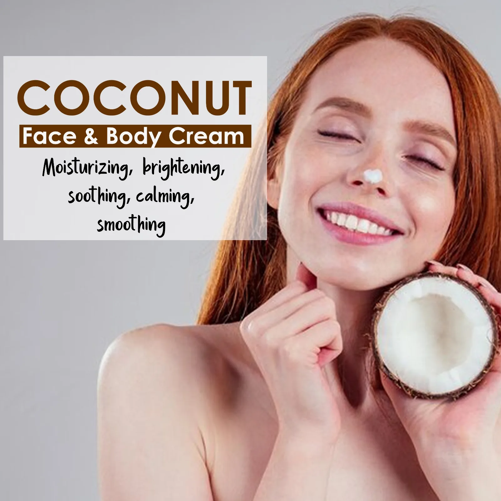 Pink Root Coconut Cream 100ml for Skin Whitening, Brighening, Tightening & Moisturising for Face & Body (100 ml) view 2