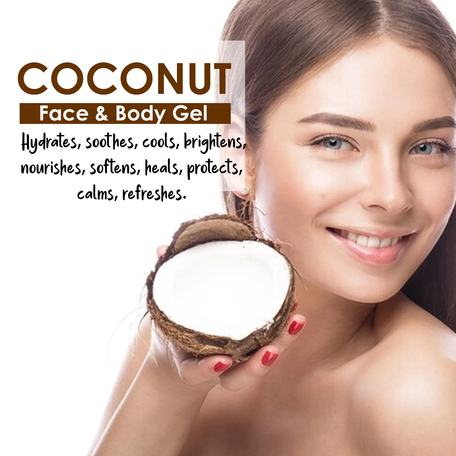 Pink Root Coconut Gel 100ml for Removing Acnes & Pimples, Cleansing of Skin, Moisturising & Nourishment, Naturally Soft, Healthy, Radiant Skin view 2
