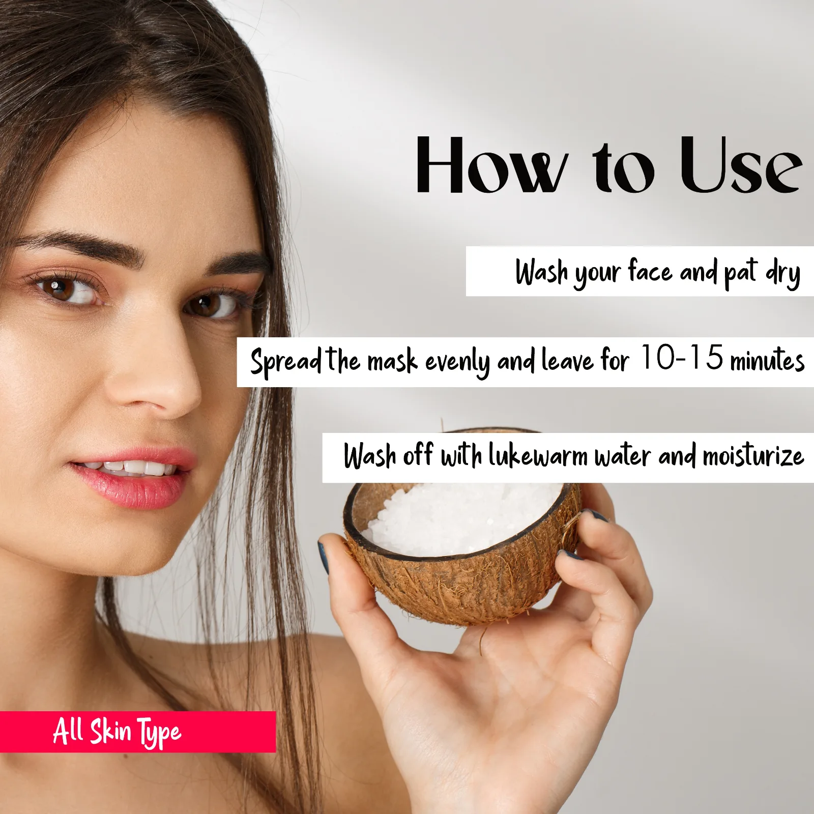 Pink Root Coconut Face Mask, Advanced hydration, Anti-aging, reduce blemishes, 100ml view 5