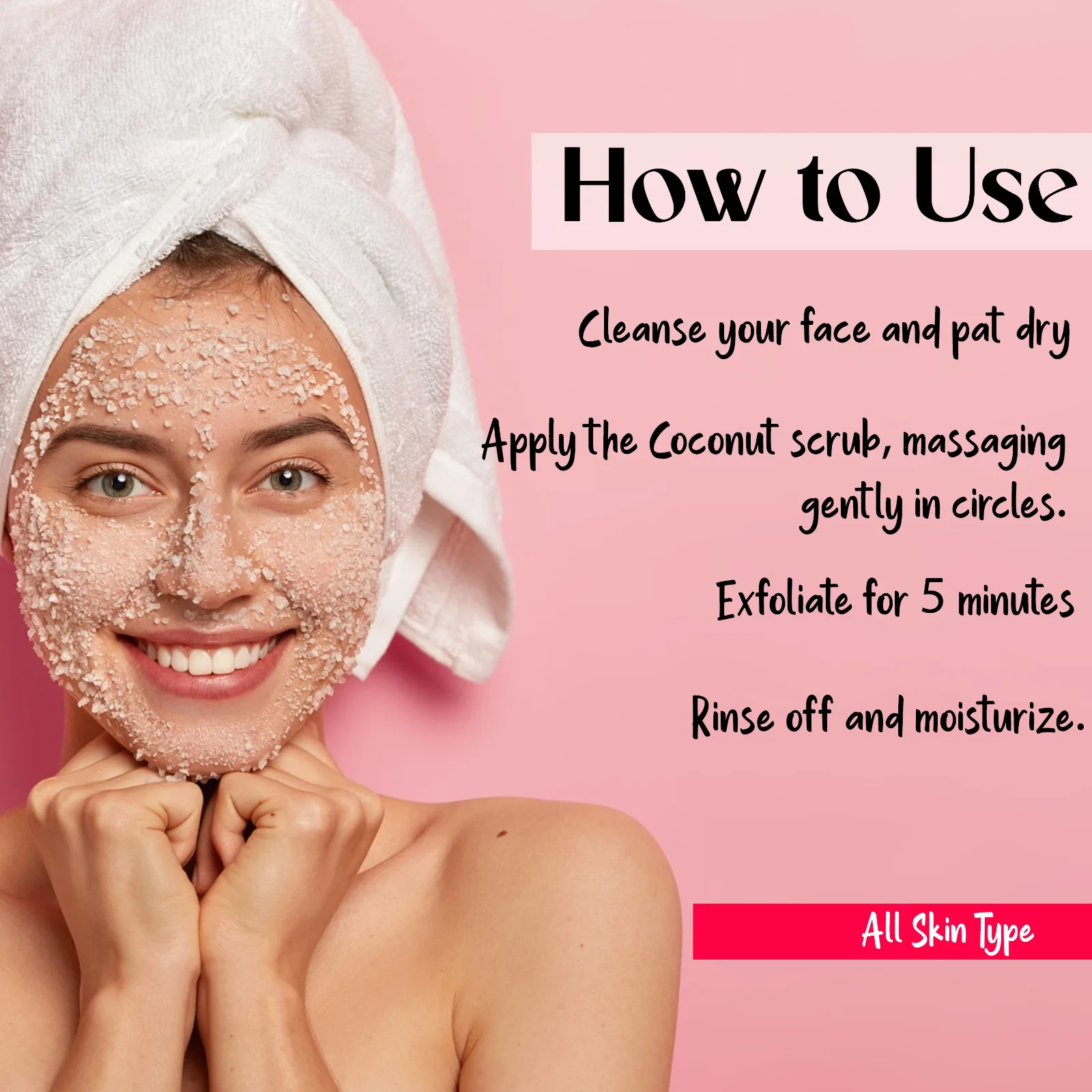 Pink Root Coconut Scrub for Soft, Clean & Healthy Skin, Advanced hydration, Anti-aging, reduce blemishes, 100ml view 5