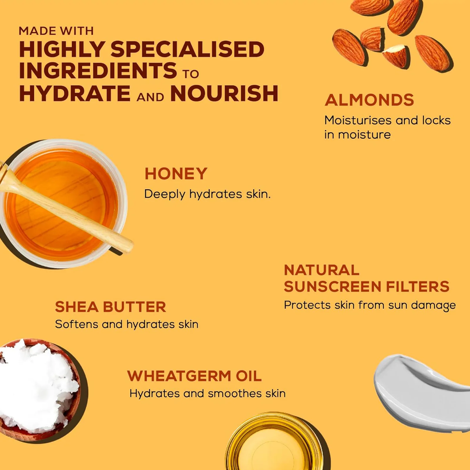 Pink Root Honey Almond Body Lotion - hydrating & moisturizing, protects and nourishes your skin (400ml) view 2