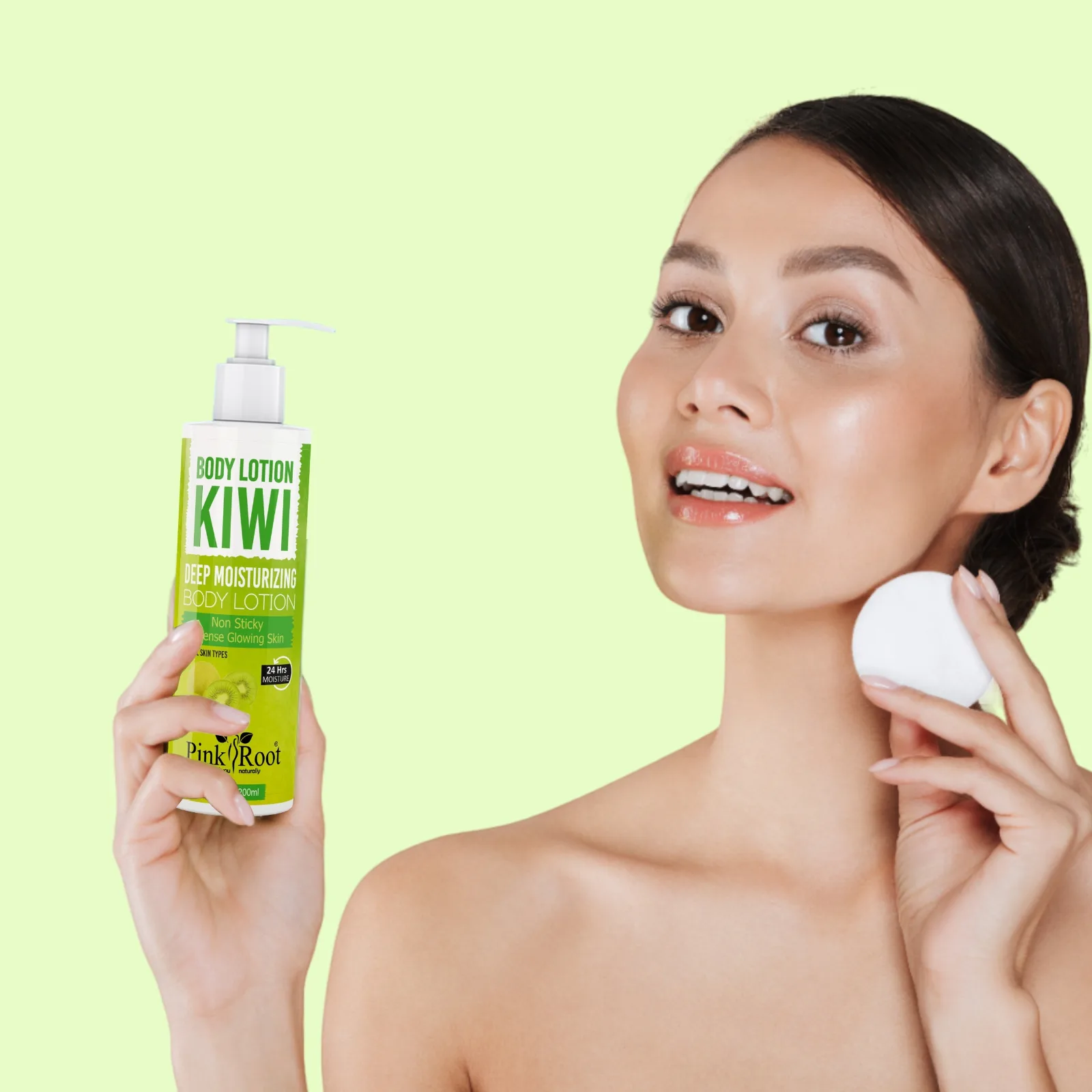Pink Root Kiwi Body Lotion | Intensive Care Deep Moisture Body Lotion with Pure Kiwi Extract  (200 ml) view 3