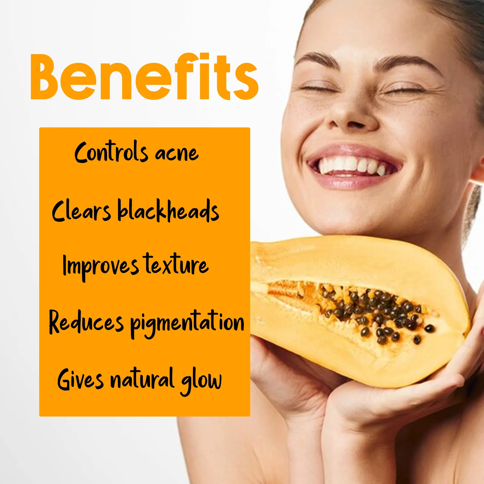 Pink Root Papaya Mask Enriched with papaya extract 100ml, for Skin Brightening, Skin Hydration, Deep Cleansing, Skin Brightening, Moisturization & Nourishment view 2