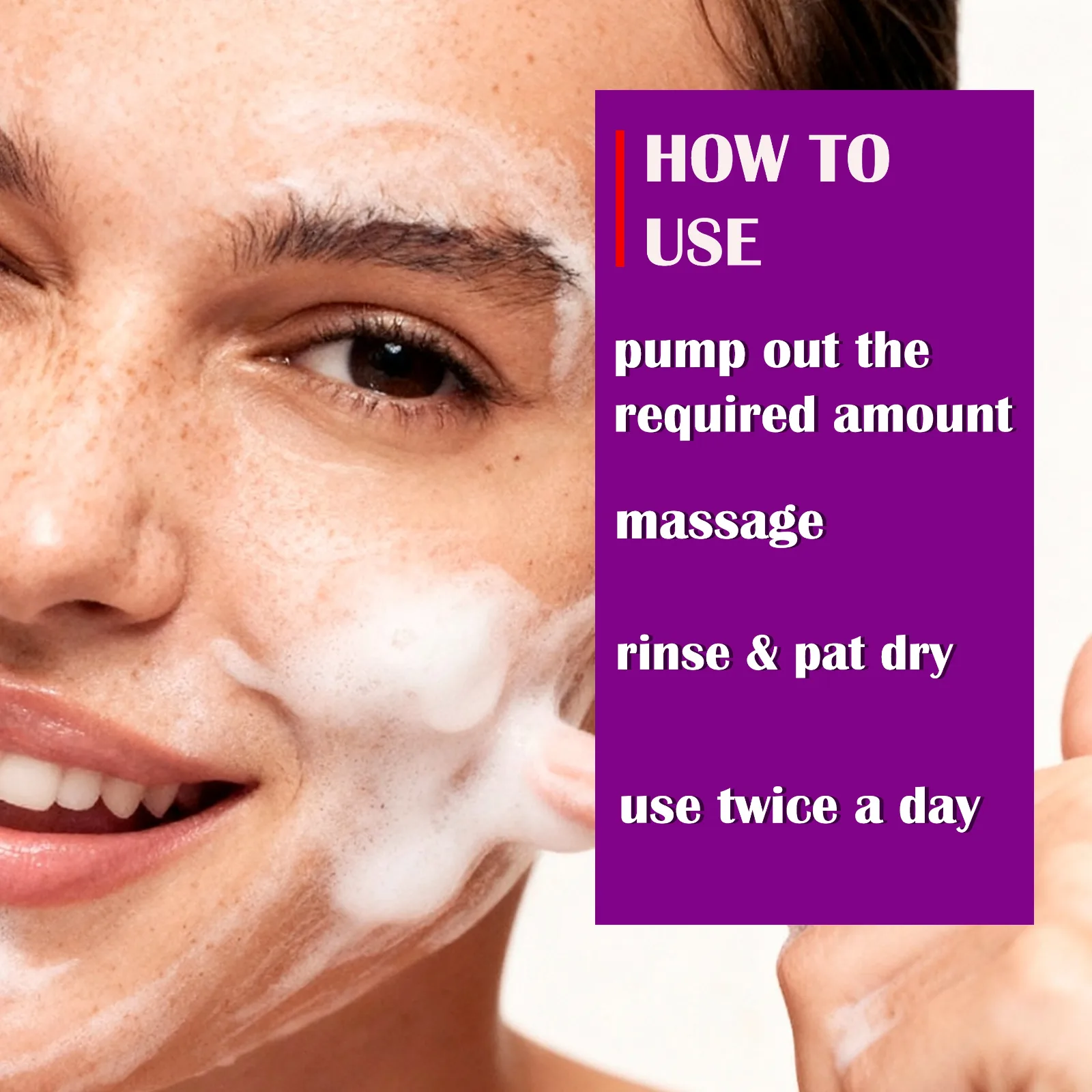 Pink Root Retinol Face Wash (100ml)for Anti-Ageing, Fine Lines & Wrinkles - Men & Women view 5
