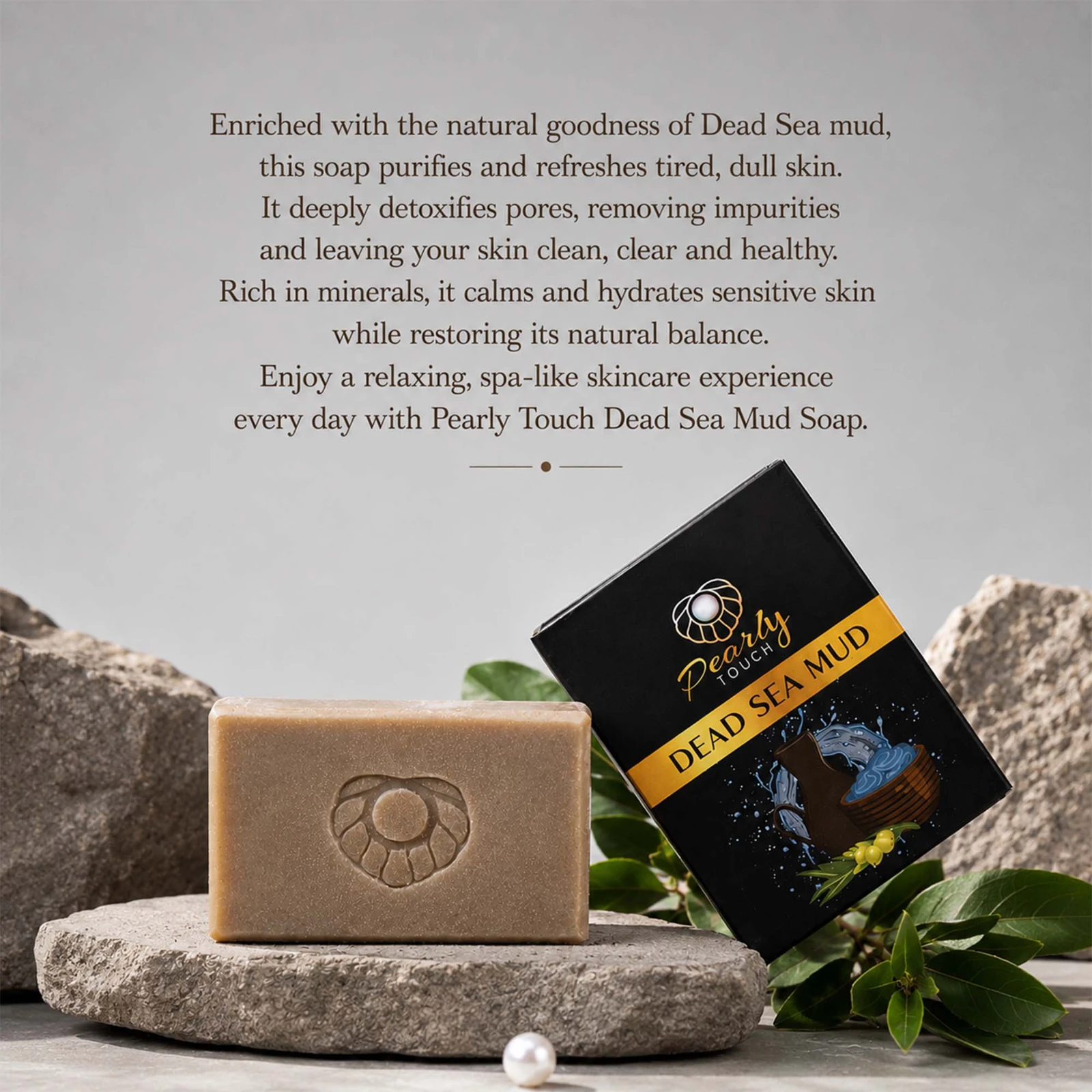 Pearly Touch Dead Sea Mud Soap view 2