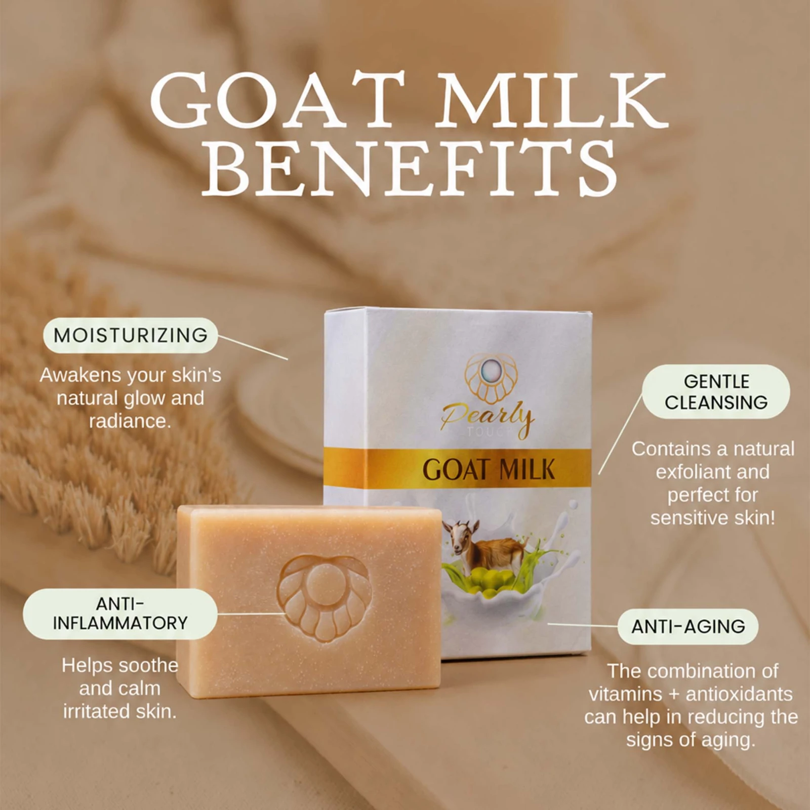 Pearly Touch Goat Milk Soap view 2